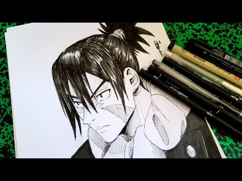 COMMENT ENCRER KOKICHI MUTA JUJUTSU KAISEN | how to draw