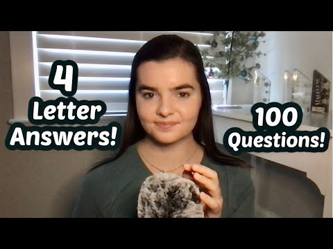 ASMR General Knowledge Trivia Questions With 4-Letter Answers! | Word Chain Game