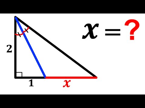 Can you find the length X? | (Angle bisector) |#math #maths | #geometry | #trigonometry