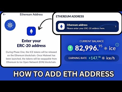 Ice Network Mining | How To Add Ethereum Address To Ice Network Mining App #icecoin