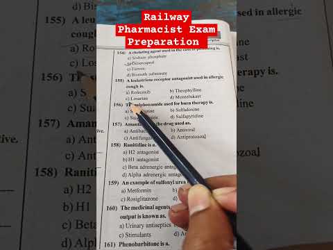 Railway Pharmacist Exam Preparation @GPATDISCUSSIONCENTER @pharmamcq #rrb #motivation #upsc