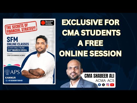 Exclusive announcement for CMA students | A free session for you