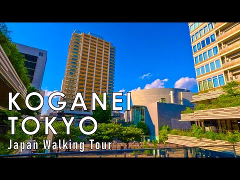 Japan Walking tour inTokyo Koganei 4K 60fps