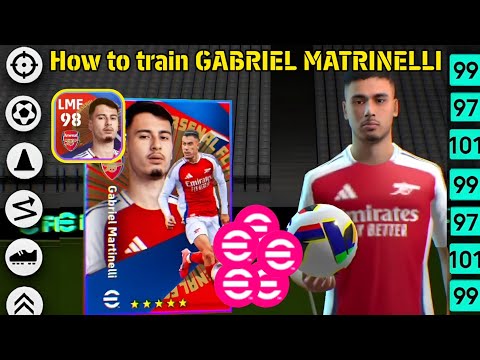 5000 eFootball™ Points Gabriel Martinelli Best Training Guide 😱🔥 || eFootball™ 2025 #efootball2025