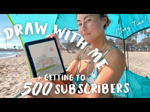 Why did I start a YouTube channel? | Sharing my journey while drawing by the sea 🏖️