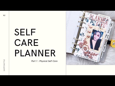 Self-Care/ Wellness Planner setup | Part 1 :  Physical | Kikki-k Yellow Personal Planner