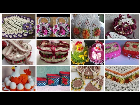 Ideas únicas y hermosas de patrones de crochet hechos a mano para decoraciones del hogar