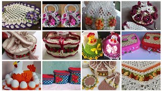 Ideas únicas y hermosas de patrones de crochet hechos a mano para decoraciones del hogar