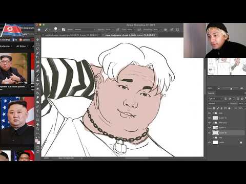 Drawing e-boy Kim Jong Un (PART 2)