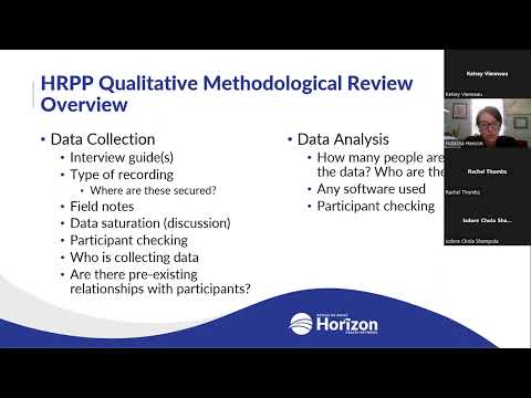 QUEST | HRPP Qualitative Methodological Review Overview