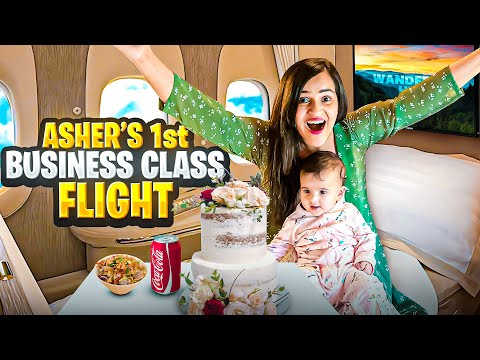 Our BABY’s First Business Class FLIGHT ✈️ || MOST EXPENSIVE SEAT