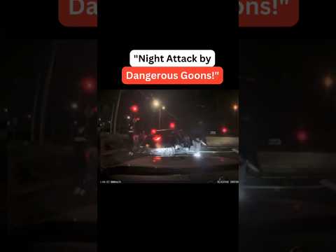 "A terrifying night attack by dangerous goons, all captured on the Woodman Dashcam.