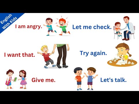 Speak English With Kids | Spoken English for kids | Daily use English sentences