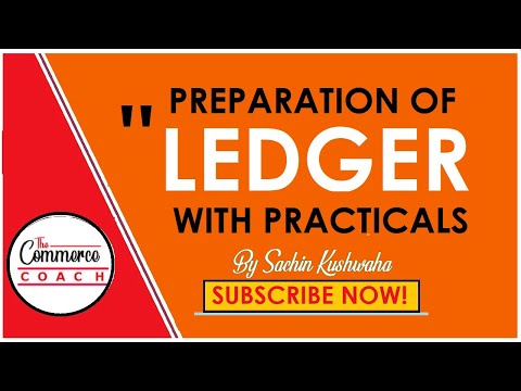 Preparation of Ledger (HINDI) | CA CS CMA Foundation | 11th Class | CA CPT