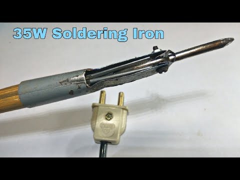 How to make 35W Soldering iron | Make Soldering iron