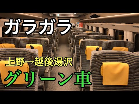 【超ガラガラ】上越新幹線「たにがわ」のグリーン車に乗ってみた