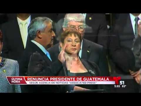 Video: Renuncia el presidente de Guatemala