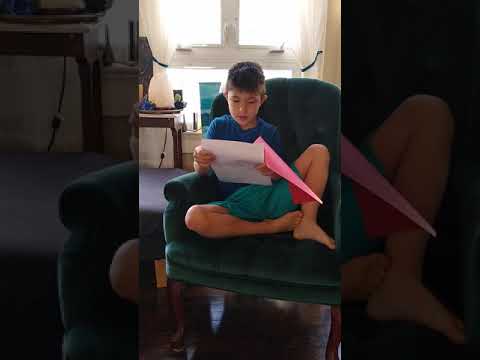 Jack reading his pet story 4-3-2020