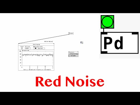 How to make Red Noise ~ Pure Data