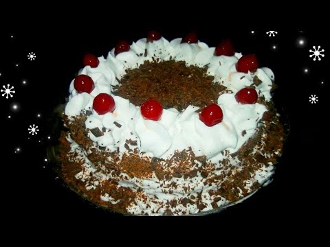 Cooker Me 1 Kg Black Forest Eggless Cake Recipe - बेकरी जैसी केक बिना अंडा ओवन