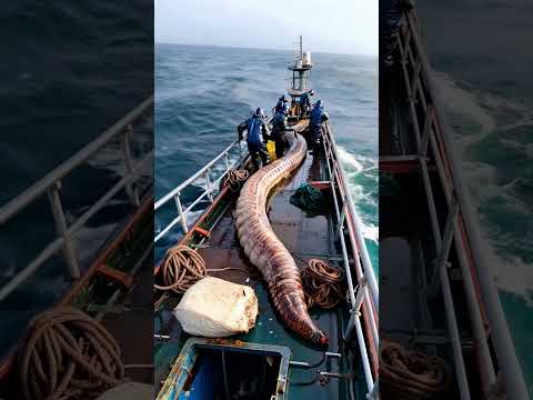 GIANT sea creature captured by fishermen🌊🐟⛴️