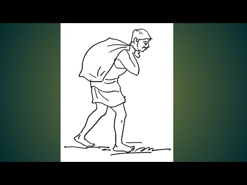 Working man drawing step by step/#artwithartistmiltondanda/#youtubeshorts/#short