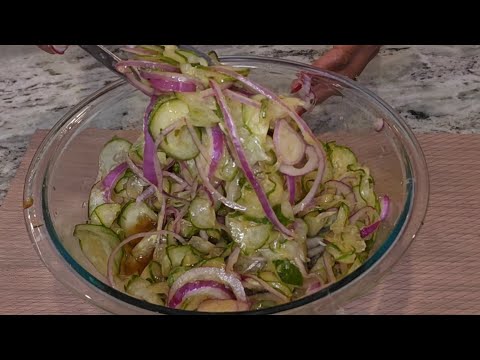 Easy Cucumber Salad with Vinegar & Soy Sauce | 5-Minute Recipe| Refreshing Salad |Healthy Side Dish