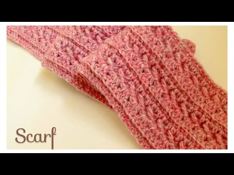 [Elegant openwork pattern] How to crochet a scarf