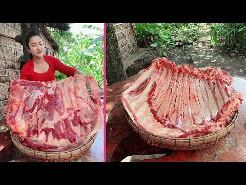 Yummy beef ribs cooking - Cooking with Sreypov