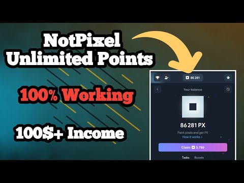 Not Pixel Unlimited Points Earning Trick | How To Earn Unlimited PX Points in Not Pixel!