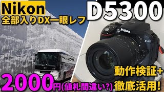 ジャンクカメラ値付ミス？NIKON D5300 2000円ジャンク動作検証＆遠征撮影テスト　立山黒部アルペンルート大絶景、雪の大谷、雷鳥沢で雷鳥とも遭遇、雪上テント泊＆トロリーバス乗り納め等盛沢山!