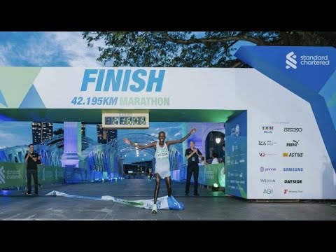 Kenya's Yegon and Ethiopia's Jifar win marathon in Singapore