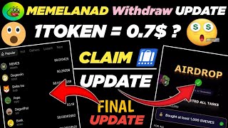 Memeland Airdrop New Update | Memes Token Withdraw | Memeland কবে টাকা দিবে