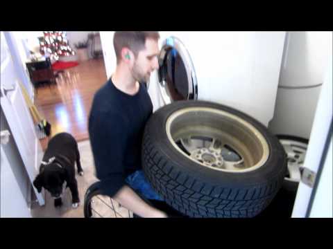 Paraplegic Changing Tires