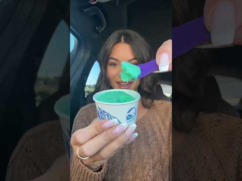 Taco Bell‘s NEW Baja blast gelato review !!! ￼🍨🌮 #foodreview