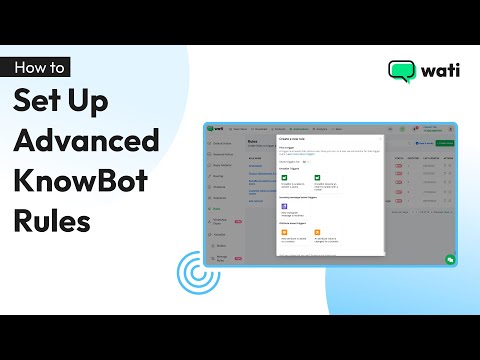 How to Set Up Advanced KnowBot Rules