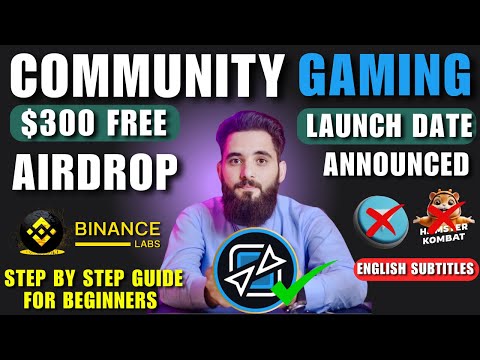 $CGX Launch Date || Backed By Binance || Full Details For Beginners|| Community Gaming Airdrop