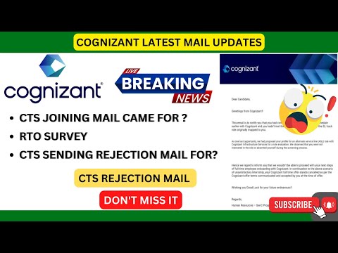 CTS LATEST ONBOARD UPDATE |  JOINING MAIL | REJECTION MAIL | RTO SURVEY |  2022 |