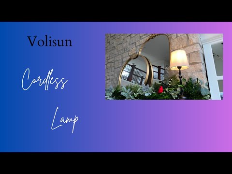 VOLISUN Cordless Table Lamp Review: Sleek, Portable & Touch Dimmable 💡✨