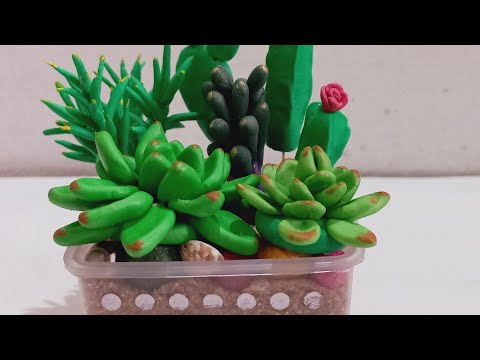 Succulent plants/ DIY Clay plants