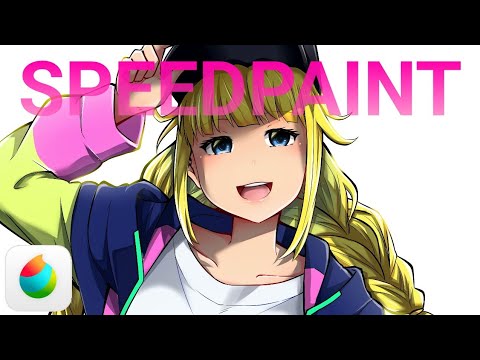 [SPEEDPAINT] Eiko Tsukimi - paripi koumei (MEDIBANGPAINT)