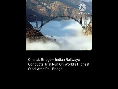 world’s highest steel arch rail bridge #world #currentaffairs #current #india #bridge