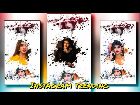 Instagram trending ink splatter reels video editing// kinemaster video editing tutorial Kannada☝