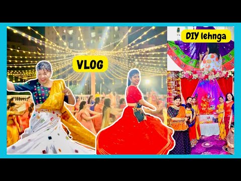 Vlog : Itna sab Possible nhi hota agr ! DIY lehnga for Traditional Day !