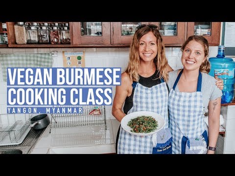 Vegan Burmese Cooking Class | Traditional Shan Cooking in Yangon, Myanmar 🌿