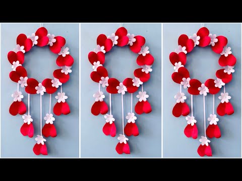 Easy and Quick Paper Wall Hanging Ideas / A4 sheet Wall decor / Cardboard  Reuse /Room Decor DIY