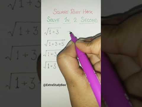 Square Root trick // Maths trick 2021/ Simplification #ExtraStudyBee #shorts #ytshorts