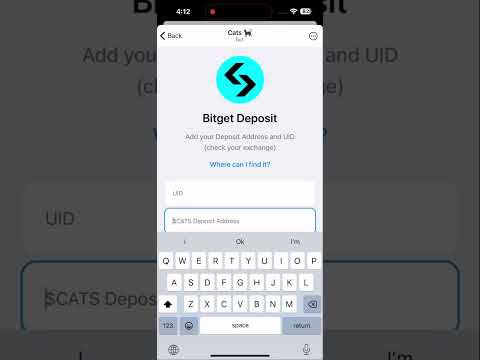 How to connect cats wallet with Bitget #cat #catsoftiktok #cryptocurrency #bitget