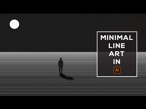 LINE ART MINIMAL VECTOR DESIGNING TUTORIAL IN ILLUSTRATOR