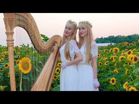 Healing Harp Music (HARP REFLECTIONS Original Song) Harp Twins